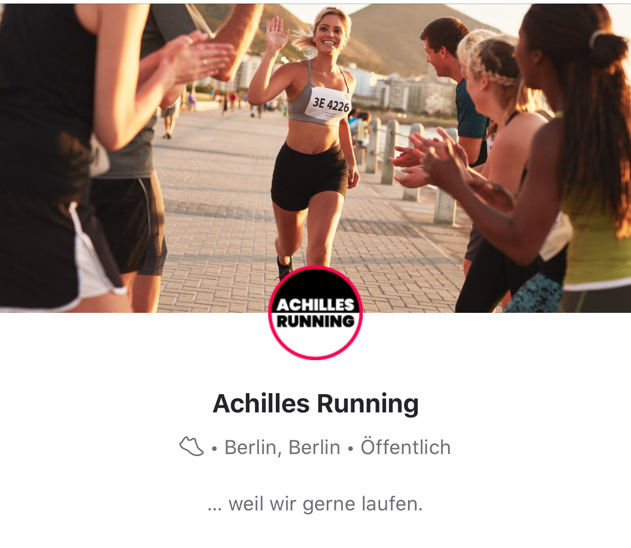 Achilles Running hat bei Strava einen eigenen Club