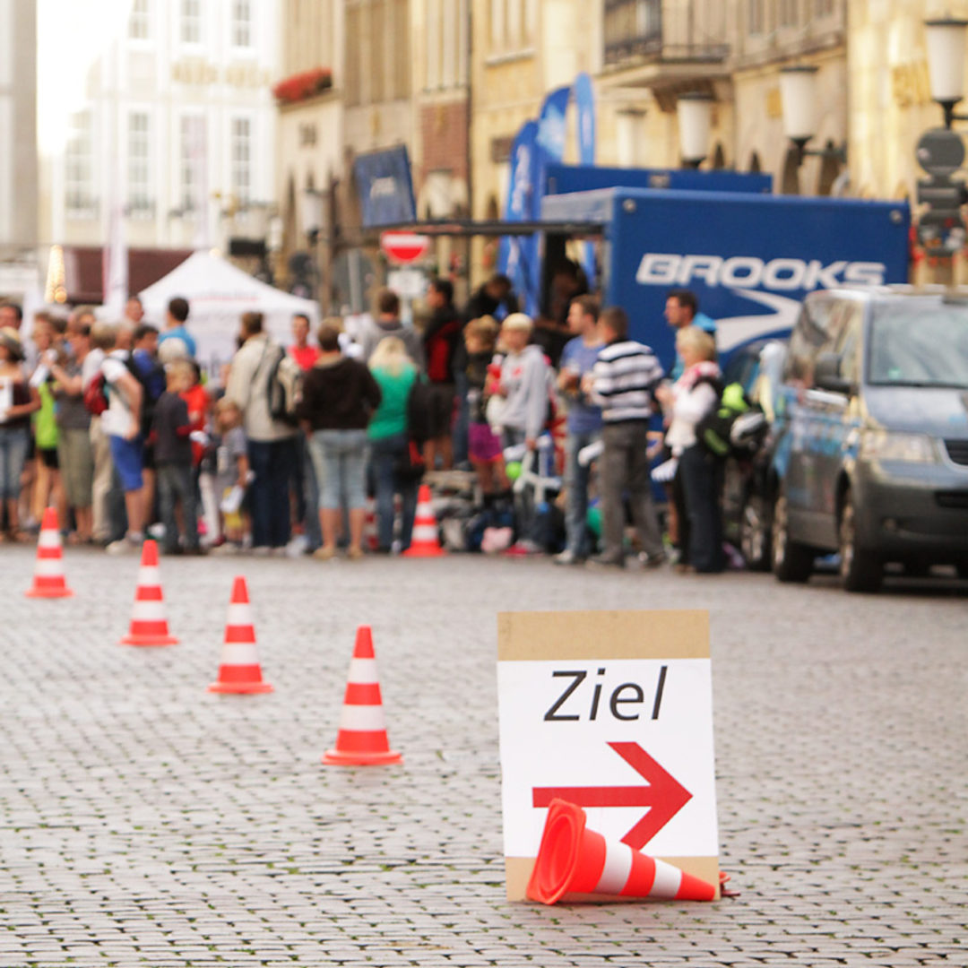 Motivationssprüche an der Laufstrecke